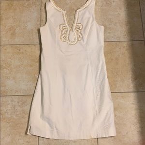 WHITE EMBELLISHED LILLY PULITZER DRESS